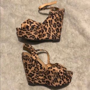 Cheetah Print Wedge